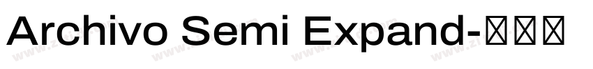 Archivo Semi Expand字体转换